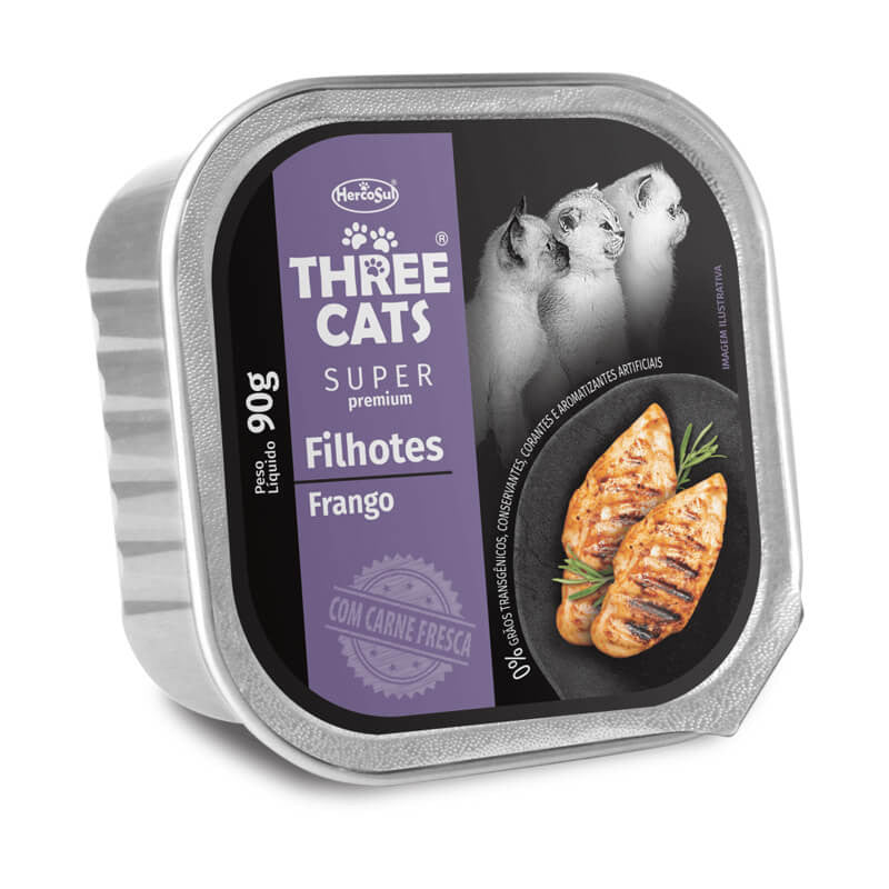 Three cats - filhotes pollo