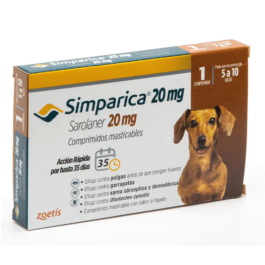 Simparica 20 mg (1 comprimido)