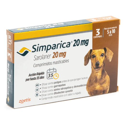 Simparica 20 mg (3 comprimidos)