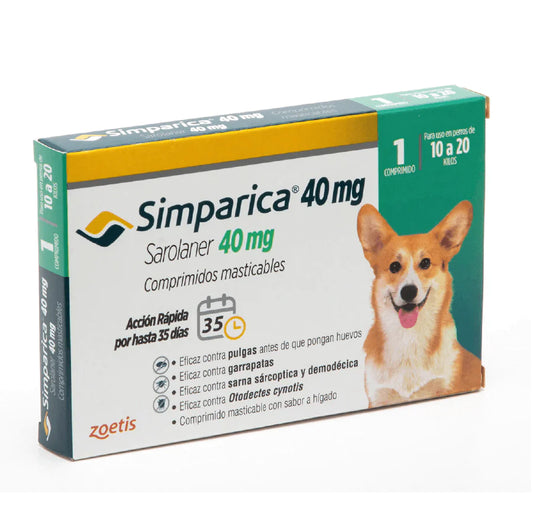 Simparica 40 mg (1 comprimido)