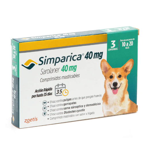 Simparica 40 mg (3 comprimidos)
